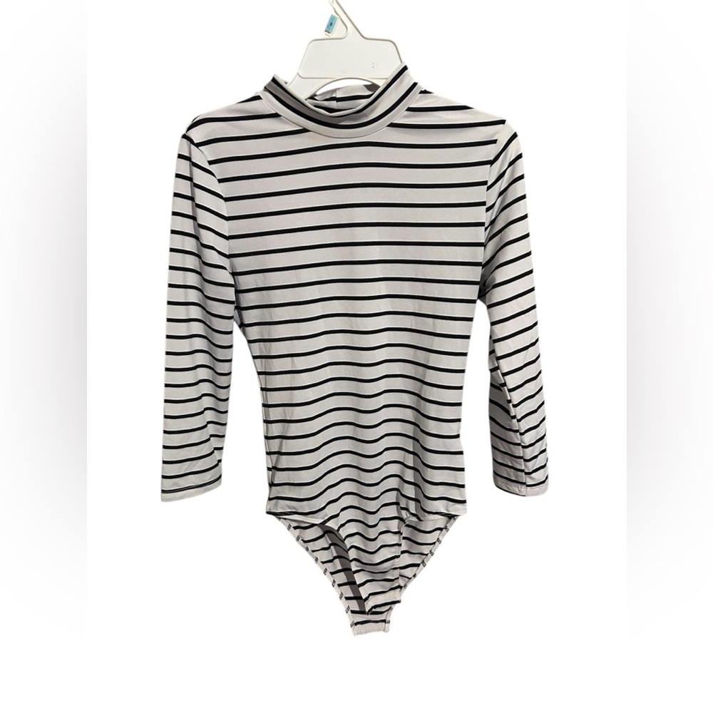 Striped body suit